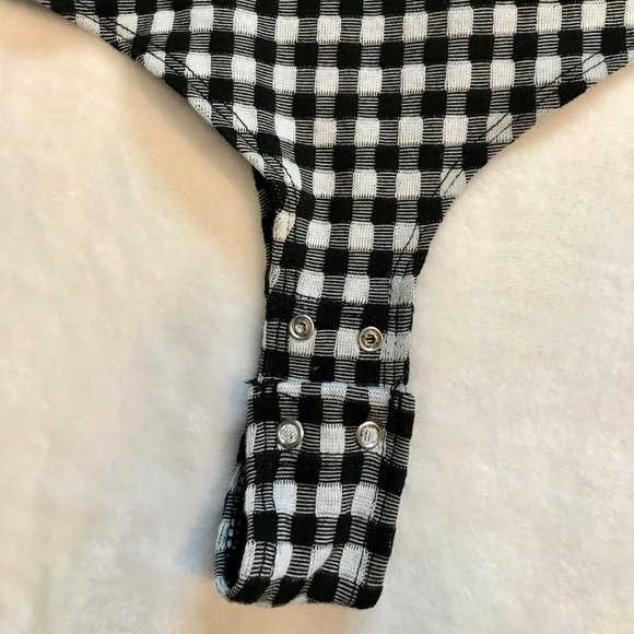 SMALL GINGHAM BODYSUIT BY DYNAMITE - Picture 3 of 5